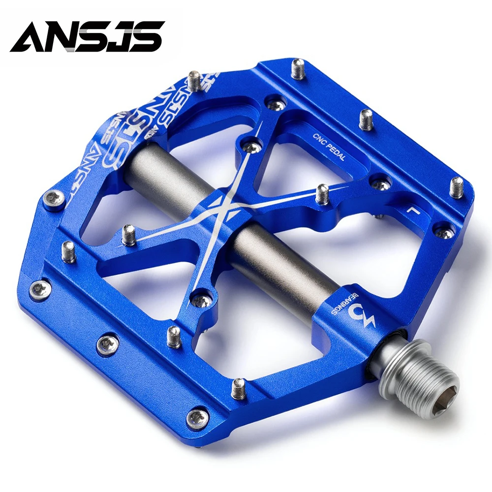 blue mountain bike pedals