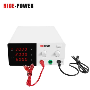 

NICE-POWER New 30V 20A Adjustable Laboratory DC Power Supply Lab Voltage Stabilizer Switching Regulated Bench power supply