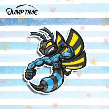 

Jump Time 13cm x 11cm For Blue Hornet Wasp Car Stickers Auto Moto Bike Laptop Helmet Decal Waterproof Funny Car Styling
