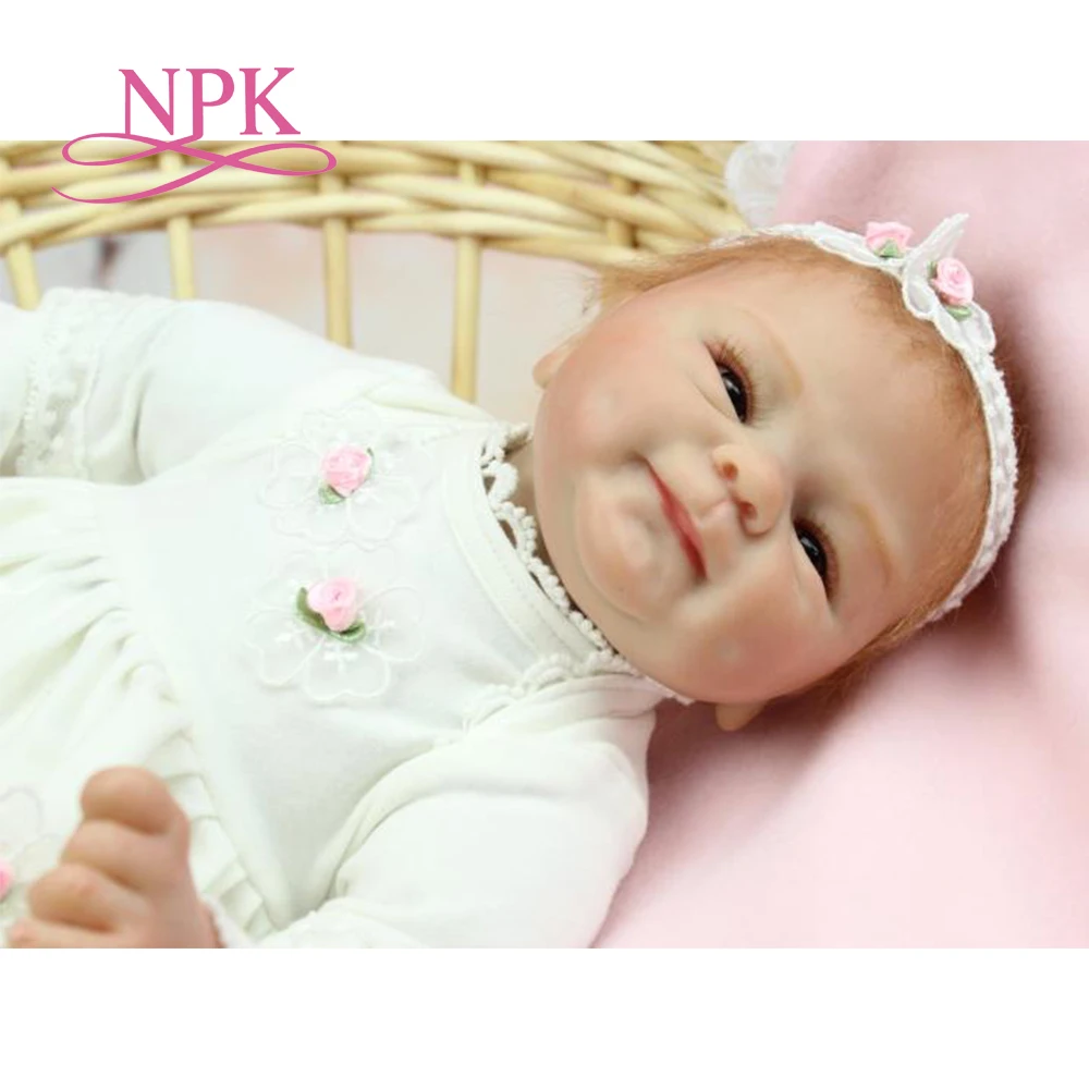 

NPK free shipping hot sale lifelike reborn baby doll wholesale soft real touch babydolls fashion doll Christmas gift