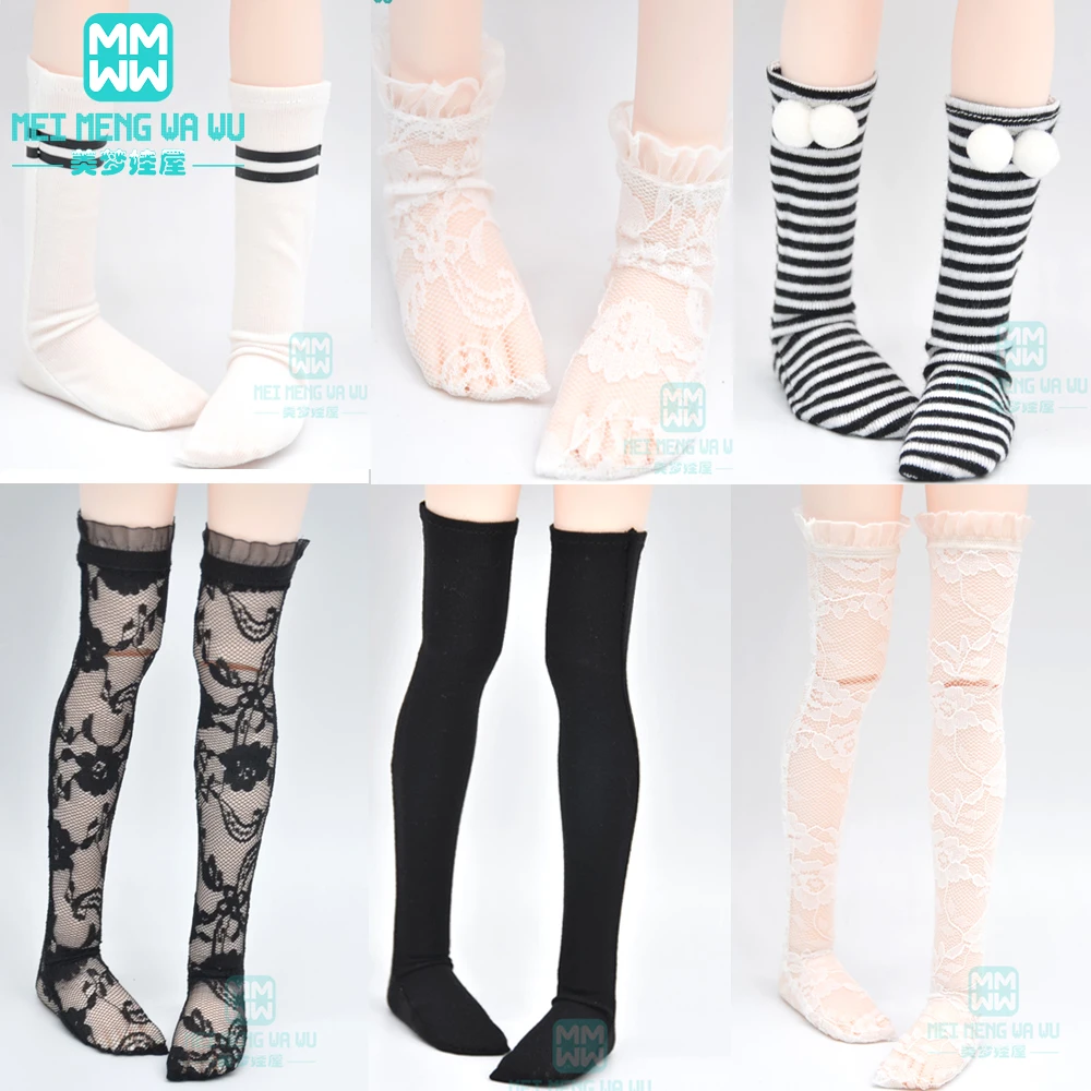 Doll Accessories for 1/3 1/4 1/6 BJD DD SD GEM XAGADOLL MYOU YOSD Doll Fashion Lace Socks Long Stockings