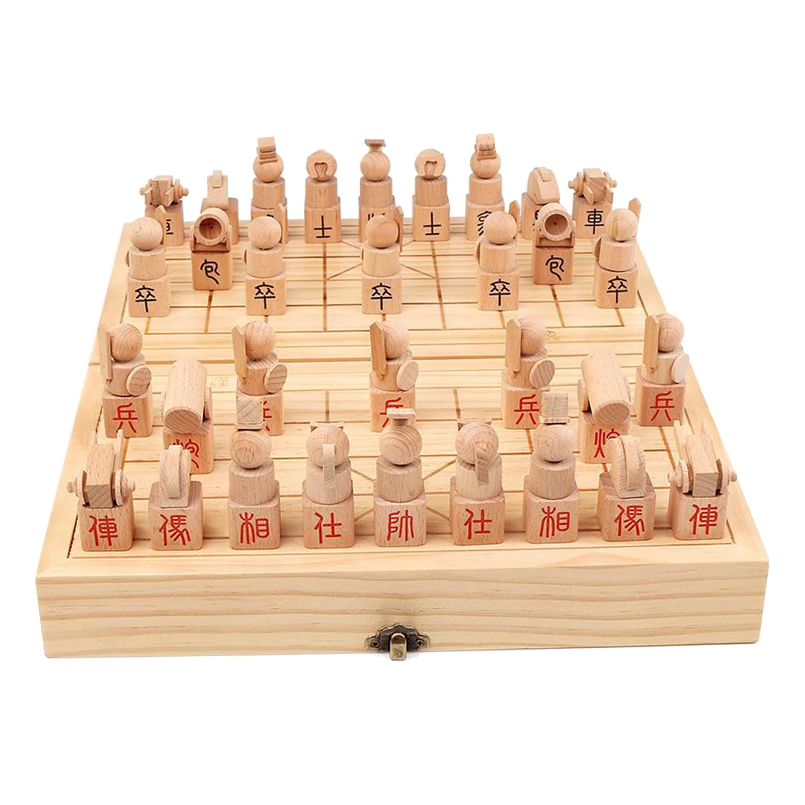 Деревянный Шахматный набор традиционные китайские шахматы Xiangqi Образовательные