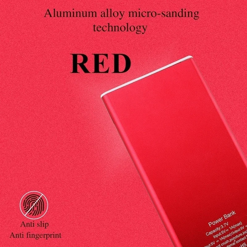 Red 30000mAh Xiaomi Solor power Bank 30000 мАч Внешний аккумулятор портативный для всех смартфонов водонепроницаемый с поддержкой быстрой зарядки - Цвет: Red 30000mAh