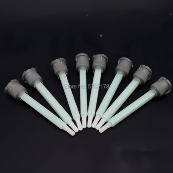 

10pcs 10:1 AB square static mixing tube AB mixing tube mixing nozzle AB distribution tip
