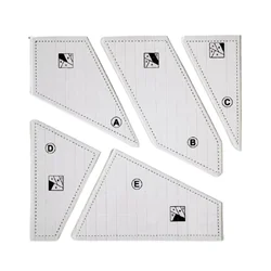 Modèle de coupe de matelassage créatif règle de couture en tissu carré en acrylique transparent, pochoir de tailleur pour papier en tissu 