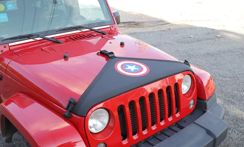 Sansour крышка двигателя автомобиля для Jeep Wrangler JK 2007- Автомобильная передняя крышка капота протектор бюстгальтер для Jeep JK Wrangler аксессуары