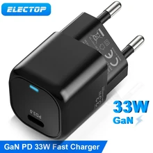 

ELECTOP 33W USB C GaN Charger with LED Fast Charger PPS protocol PD 3.0 Type C Fast Charger For iPhone 13 12 11 Samsung Laptop