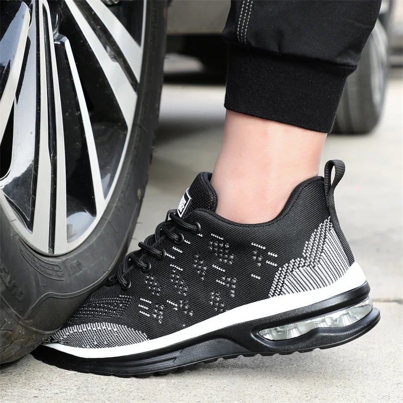 Industrial Safety Shoes With Steel Toe Cap Indestructible Cushion Work Shoes for Men Protective Security Boots Women Footwear safety shoes,men shoes