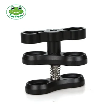 

CP-2 Aluminum Alloy Clamp Ball Joint Bracket Arm Two Section Holder Diving Essential Accessory Light Combination Fixed Clamp