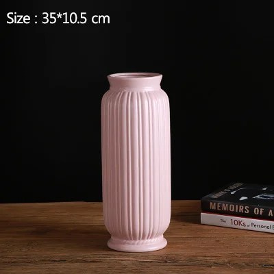 Whoelsale Акция скандинавские INS керамика ваза для цветов предмет интерьера, украшение офисный стол, лепная фигурка коллекционные вазы подарок для девочки - Цвет: pink 4