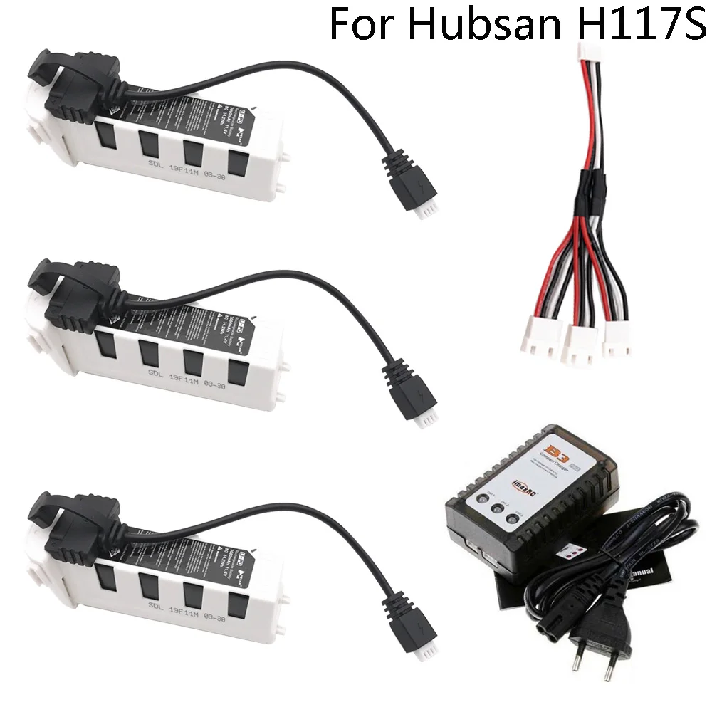 Батарея для Hubsan H117S Zino GPS RC Дрон Квадрокоптер запасные части 11 4 V 3000mAh