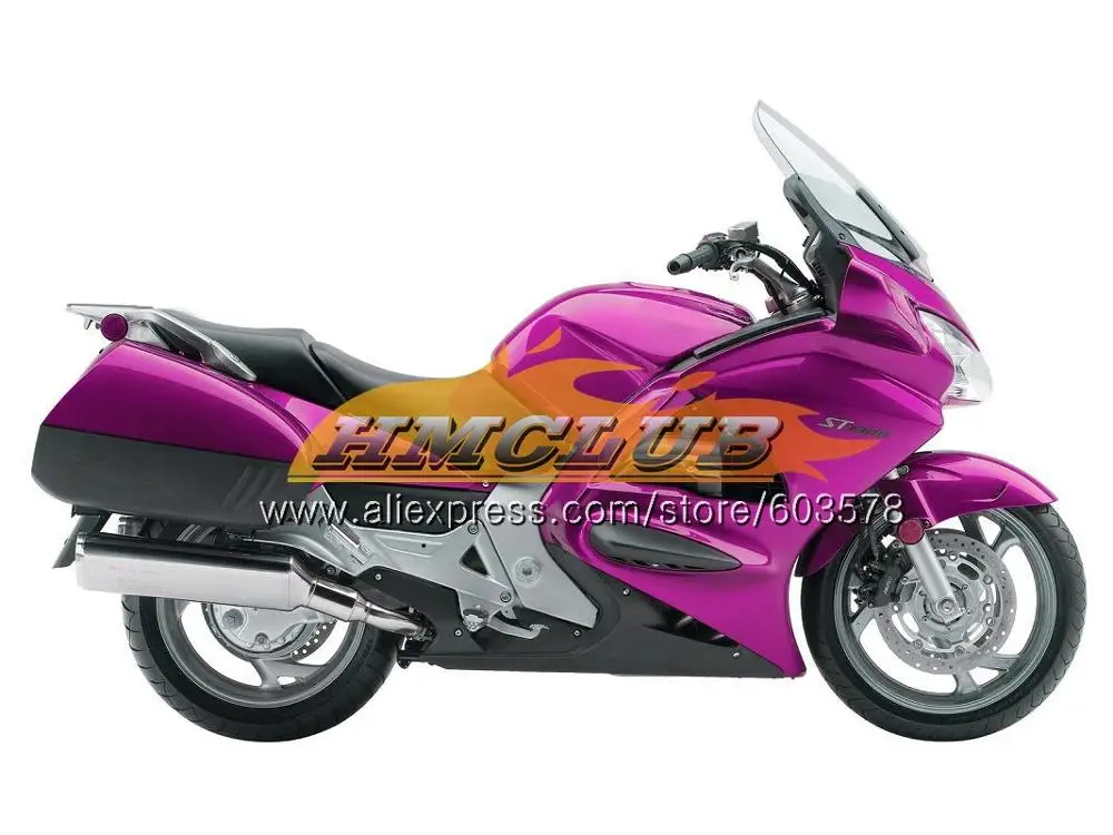 Комплект для HONDA ST1300 Pan Европейский 00 01 02 03 04 05 06 глянцевый зеленый 90CL. 4 STX1300 ST-1300 ST 1300 07 08 09 10 11 12 13 обтекатель - Цвет: No. 12 Rose