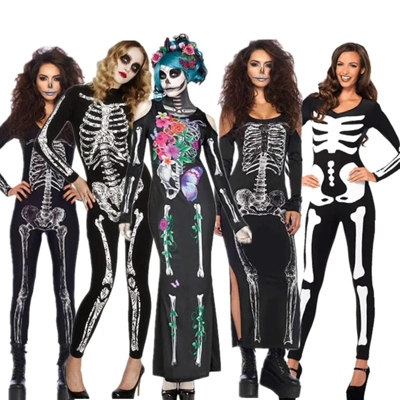 

New Style Halloween Clothing Photo Shoot Skeleton Corpse Bride-Halloween Costumes Character Cosplay Clothes COS Uniform