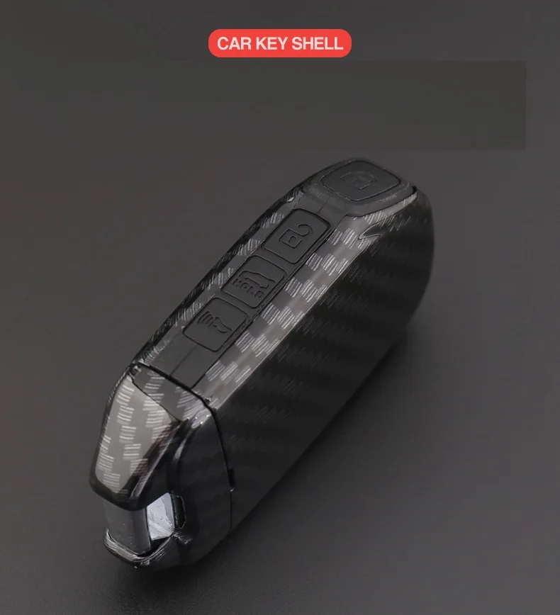 Корпус ABS из углеродного волокна+ силиконовый чехол корпус дистанционного ключа брелок чехол и брелок для Kia Sportage R
