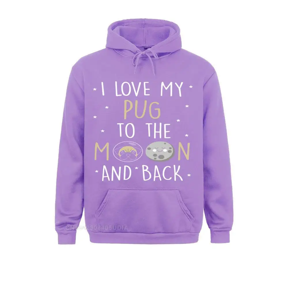 Pug Dog Hoodie - I Love My Pug To The Moon And Back__B5983 Sweatshirts Design Long Sleeve Company  Hoodies Clothes for Women April FOOL DAY Pug Dog Hoodie - I Love My Pug To The Moon And Back__B5983purple
