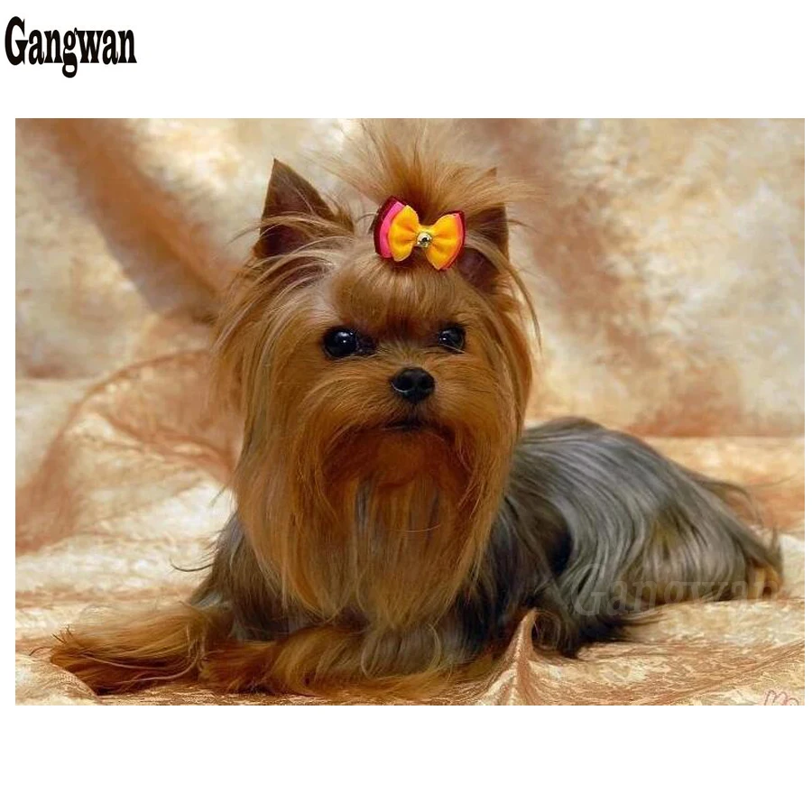 

puppy Diamond Embroidery,Animal,Yorkshire Terrier Dog Diamond Painting,Cross Stitch,Diamond Mosaic,Needlework,newest,Christmas