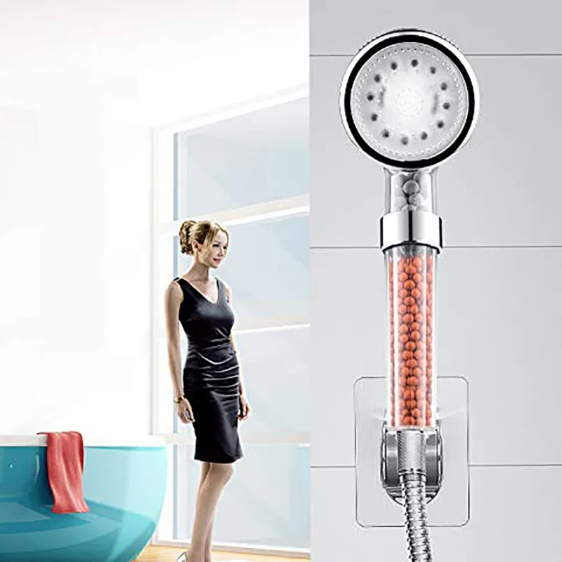 Аксессуары для ванной комнаты светодиодный ручной Душ высокого давления чувствительный к температурам Обесцвечивающий отрицательный ионный фильтр
