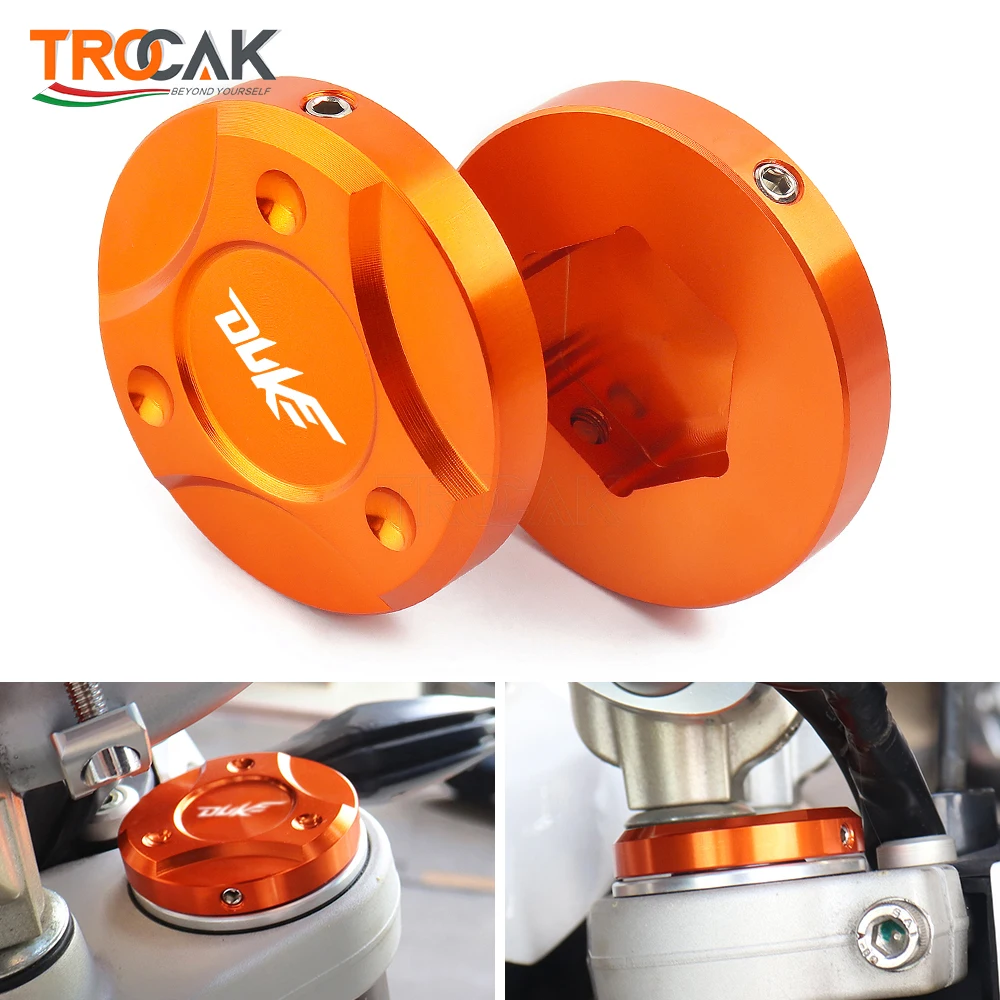 Для KTM DUKE 125 200 250 390 690 990 1090 1190 1290 2013 2019 мотоцикл CNC алюминиевая передняя вилка подвеска верхняя крышка|Накладки