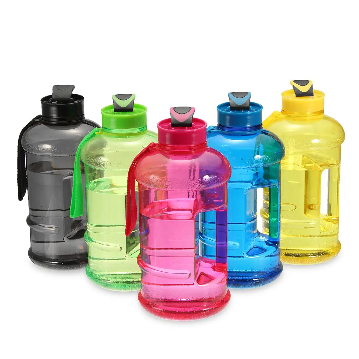 

New 1.3L outdoor riding water sports portable water bottle water camping hiking running fitness large capacity water PETG kettle