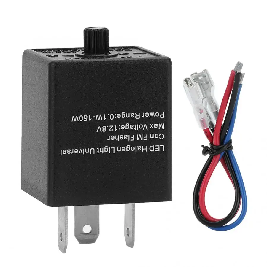 12v 24v 3 pin Adjustable Led Flasher Relay Turn Signal Light Blinker 12v 24v 3 pin Adjustable Led Flasher Relay Turn Signal Light Blinker
