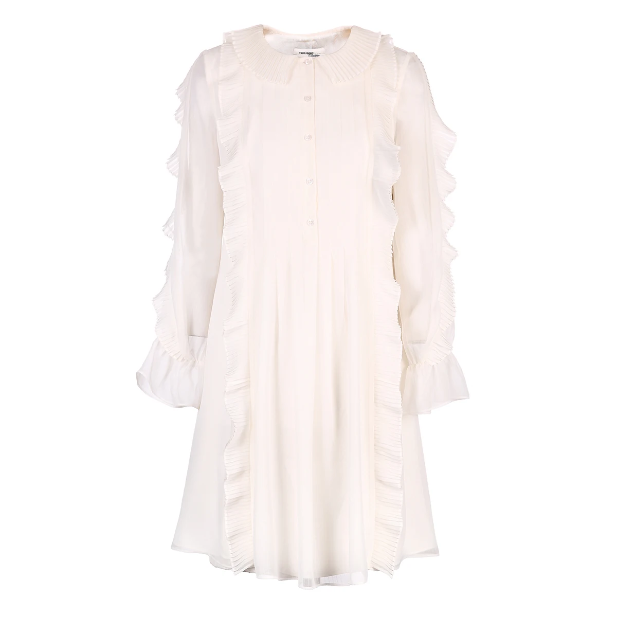 Женское плиссированное платье до середины голени с оборками Vero Moda | 31917D520|Платья|