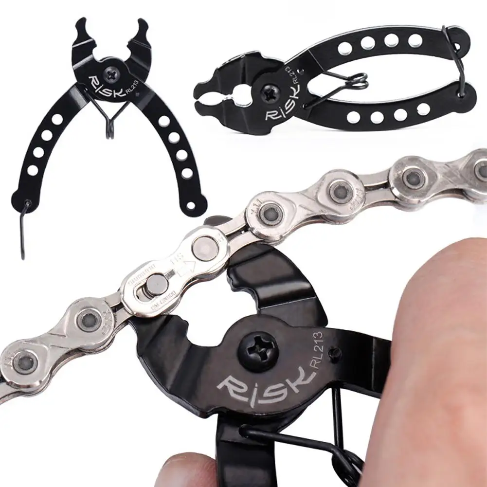 Chain Pliers Mountain Bike Bicycle Chain Quick Release Buckle Removal Installation Wrench Tool Non-slip Family Bicycle Chain Rem