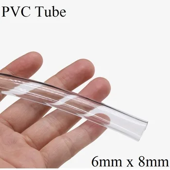 

10mm x 12mmPVC Tube Transparent Soft Pipe Antifreeze Oil Hose Garden Irrigation Soft Hose Plant Watering Pots Irrigation Tube 1M