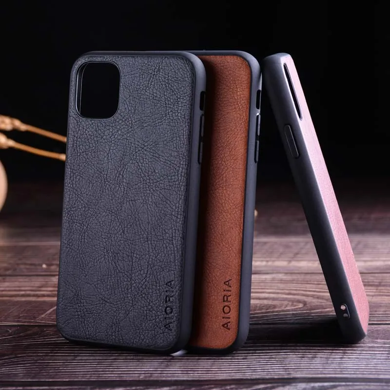 case for iphone 11 pro max funda luxury Leather Vintage litchi pattern skin capa cover for iphone 11 pro max case coque