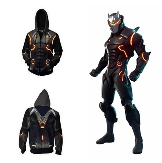Battle Game Omega Oblivion Link Cosplay Costume Hoodie Halloween Costume Zipper Hoodies Sweatshirts Tops for Men Women