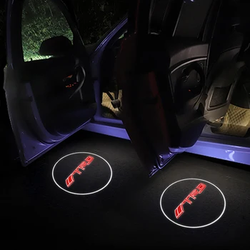 

2pcs wireless Led car door welcome Laser projector Logo ghost shadow lights For Toyotas crown Corolla Reiz TRD Racing Logo