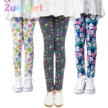 

Baby Girls Leggings Kids Pencil Pants Childrens Printing Flower Toddler Classic Leggings Girl Skinny Children Trousers Leggings