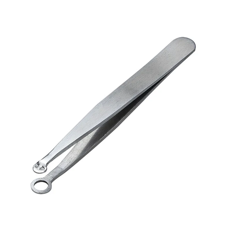 Universal Nose Hair Trimming Tweezers Stainless Steel Eyebrow Nose Hair Scissors Manicure Facial Trimming Makeup Tools tweezer tool