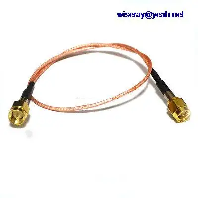 

DHL/EMS 50PCS RP-SMA male TO SMA male center straight 30cm RG316 cables jumper pigtail-A8