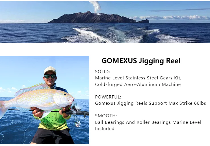 Gomexus Slow Jigging Reel Saltwater Lever Drag Left Hand 60Lbs Conventional  Reel Powerful Solid Durable Lx50L - Imported Products from USA - iBhejo