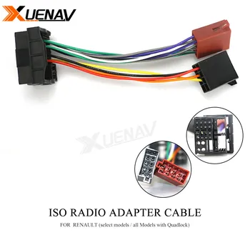

Xuenav 12-127 ISO Radio Adapter for RENAULT (select models all Models with Quadlock)Wiring Harness Connector Lead Loom Cable