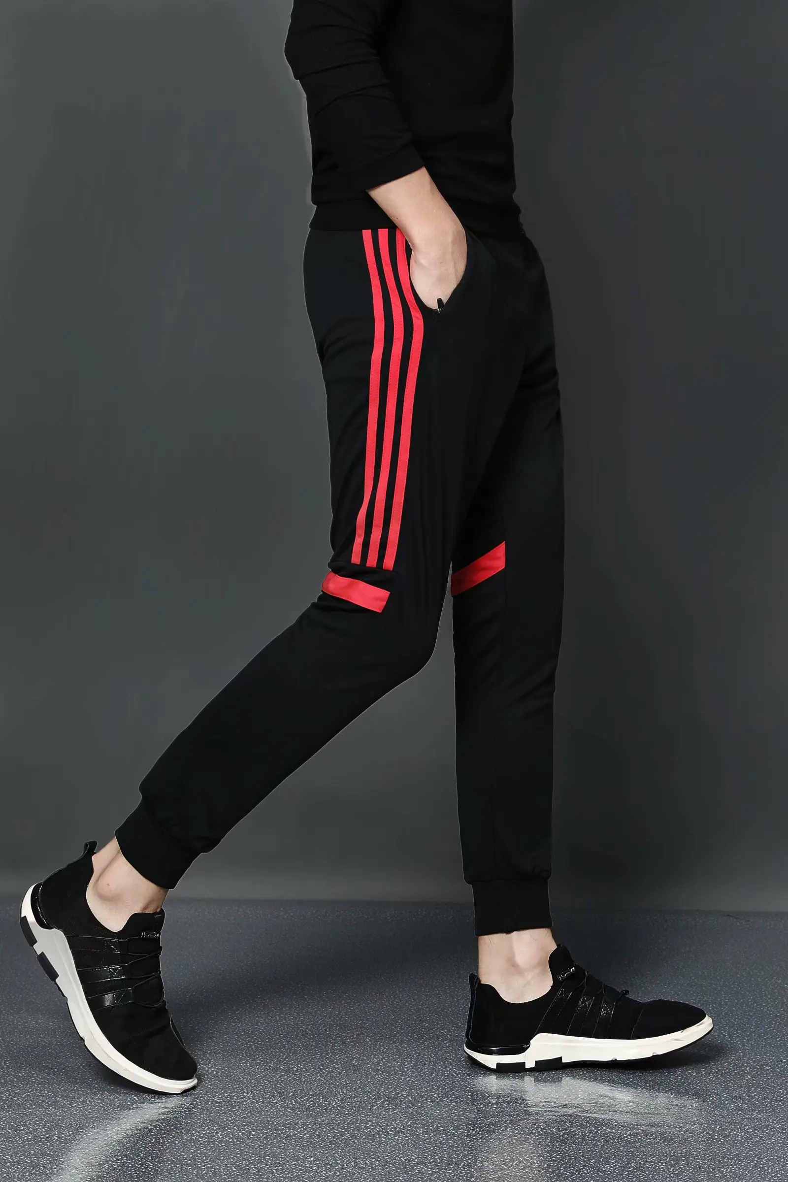 Модные мужские футбольные тренировочные спортивные брюки с карманом для бега, мужские спортивные штаны для фитнеса, тренировок, бега, Pantalon Deportivo