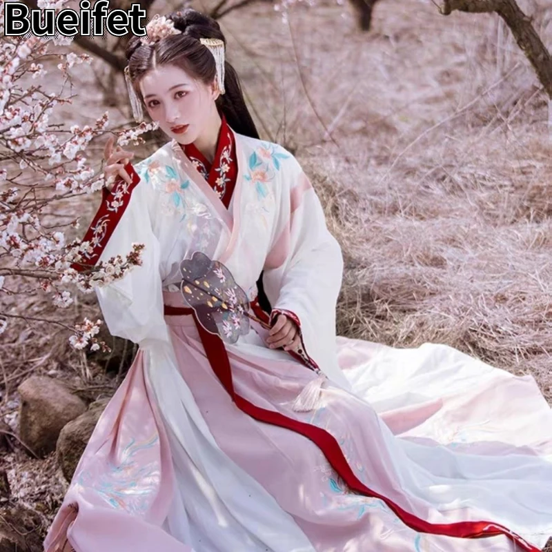 

Traditional Chinese Clothing Hanfu Dress Women Ancient Folk Festival Outfit Tang Dynasty Princess Fairy Dance Costume Tang Suit