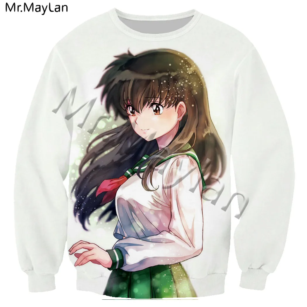 Inuyasha Higurashi Кагоме 3D свитшот с принтом хараджуку стиль толстовки Одежда Женская