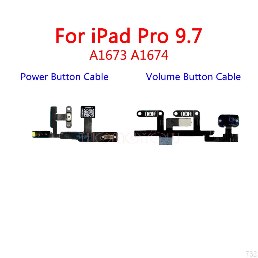 10 шт./лот для iPad Pro 9 7 A1673 A1674 Кнопка питания переключатель громкости вверх/вниз