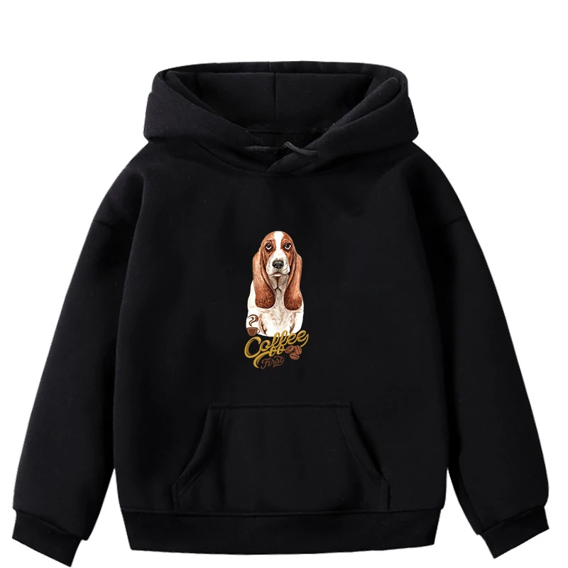 Hoodies 13 Зимняя толстовка с капюшоном для маленьких мальчиков и девочек, толстовка с принтом собаки для малышей Топы, одежда roupa infantil, однотонная модная одежда Moletom Infantil - Color: Hoodies 13