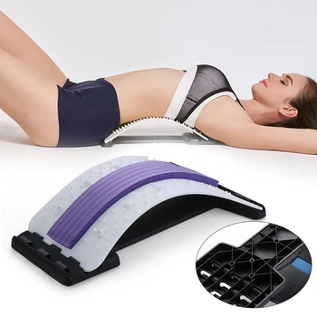 

Plastic Back Stretcher Sponge Adjustable Back Lumbar Stretcher Magic Massager Lumbar Pain Relief Spine Posture Corrector Tools