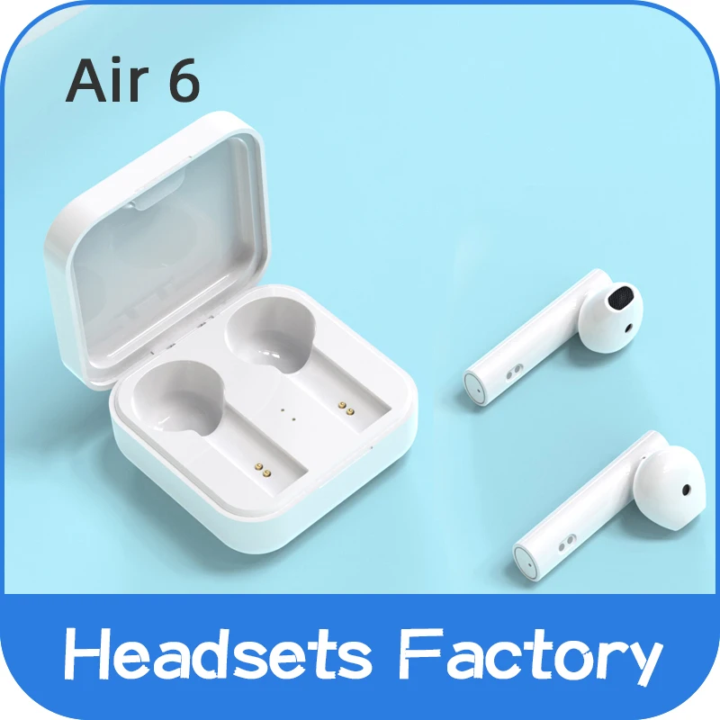 Hknl Air 6 Tws Cuffie Senza Fili Sport Auricolari Auricolari Bluetooth 5.0 Cuffie Auricolari Per Telefono