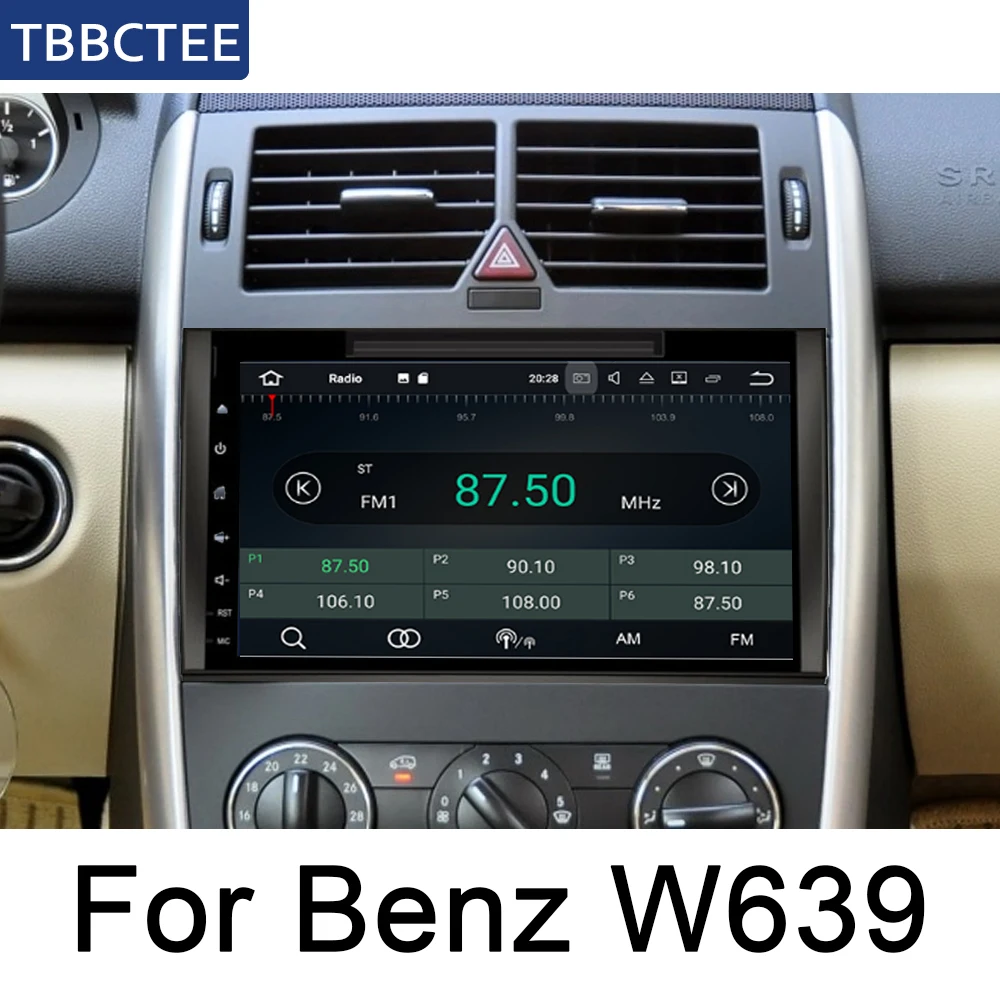 Автомагнитола для Mercedes Benz W639 2003 ~ 2012 NTG мультимедийный плеер GPS навигация Android