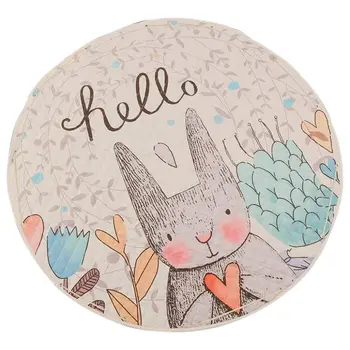 

Round Rugs Baby Play Mat Toys Storage Organizer,Nursery Rugs Large polyester Anti-slip Cartoon Animal Baby Floor Mat Game Mat Ar