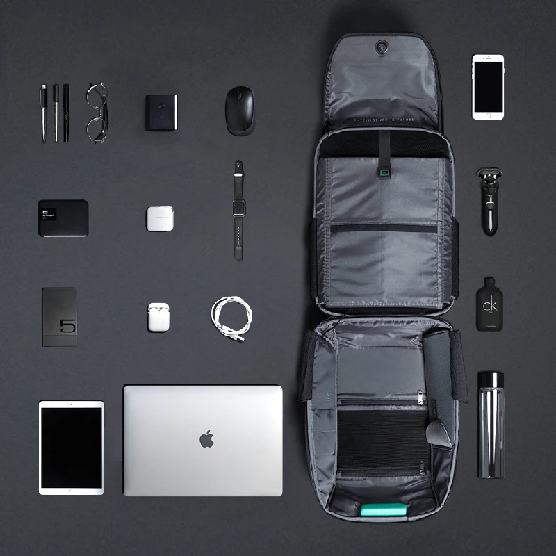 Korin Design Click Pack X: Der ultimative Rucksack für Sicherheit, Wasserfestigkeit, Schnittfestigkeit und USB-Ladung auf Reisen mit Platz für 15,6-Zoll-Laptop