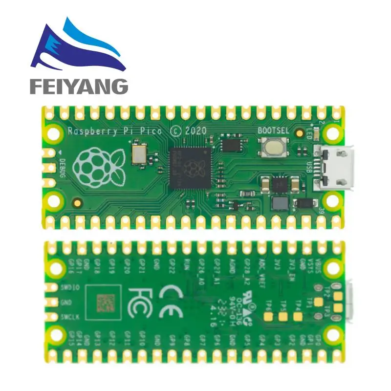 Официальная Raspberry Pi Pico Board RP2040 двухъядерный КБ ARM микрокомпьютер с низкой