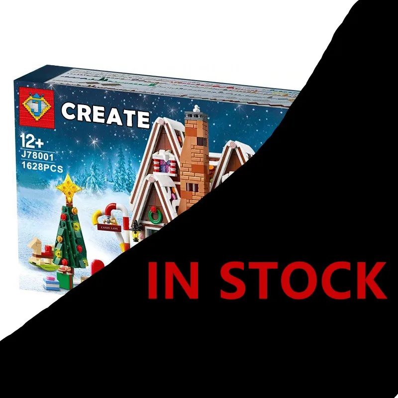 

78001 Creator Series Expert Winter Gingerbread House Building Blocks Bricks Compatible With 10267 Model Kids Girl Toys