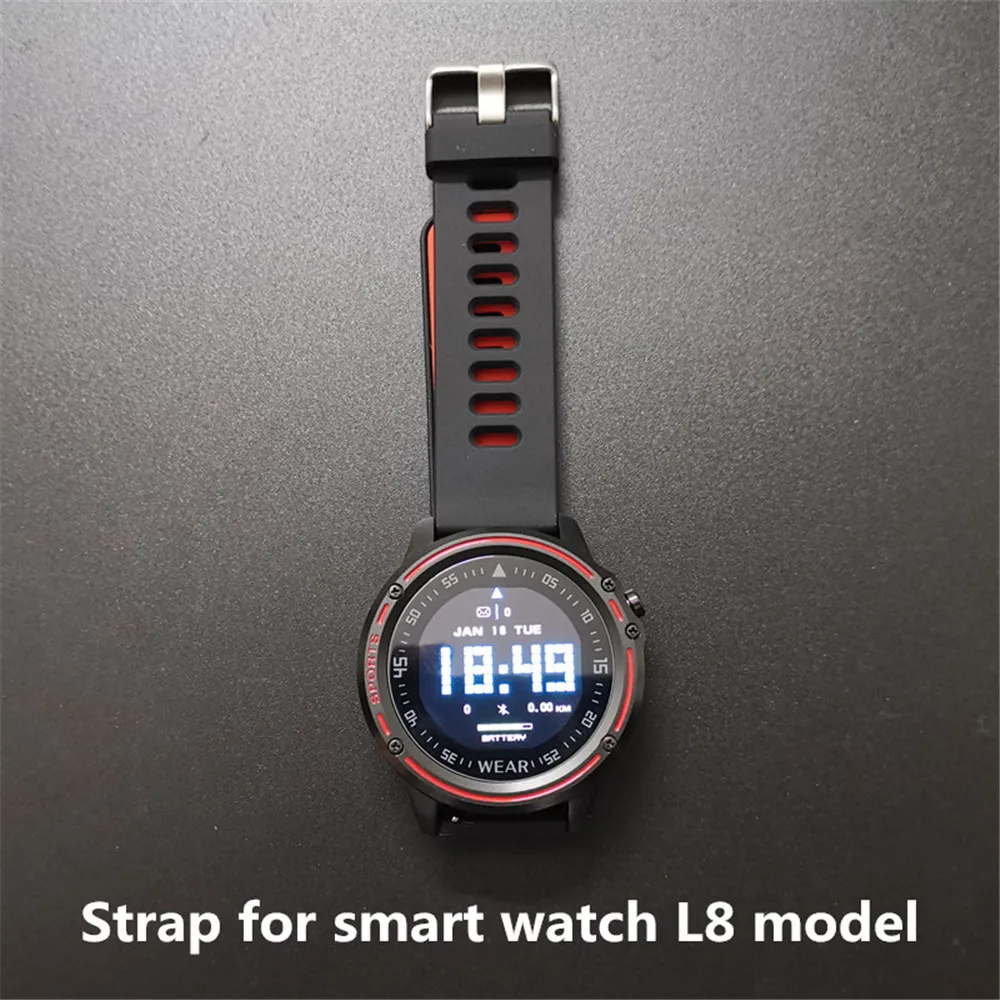 Силиконовый ремешок для умных часов L5 VS L8 quick release 22 мм ширина с двойной иглой двухцветный ремешок ремешок