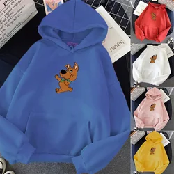 Hoodies femininos casual planet print sólido solto cordão moletom manga comprida com capuz 2021 outono feminino pulôver