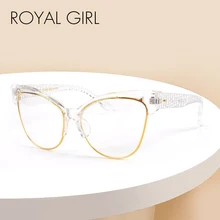 Королевская девушка новейшие очки для глаз кошки рамки женские очки Брендовые дизайнерские оптические очки с сумкой SS021
